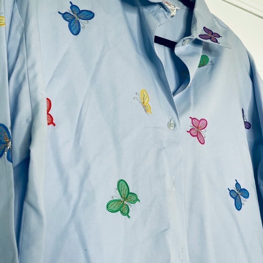 Vintage Butterfly Women’s Button Down Shirt‎ - Picture 7 of 9